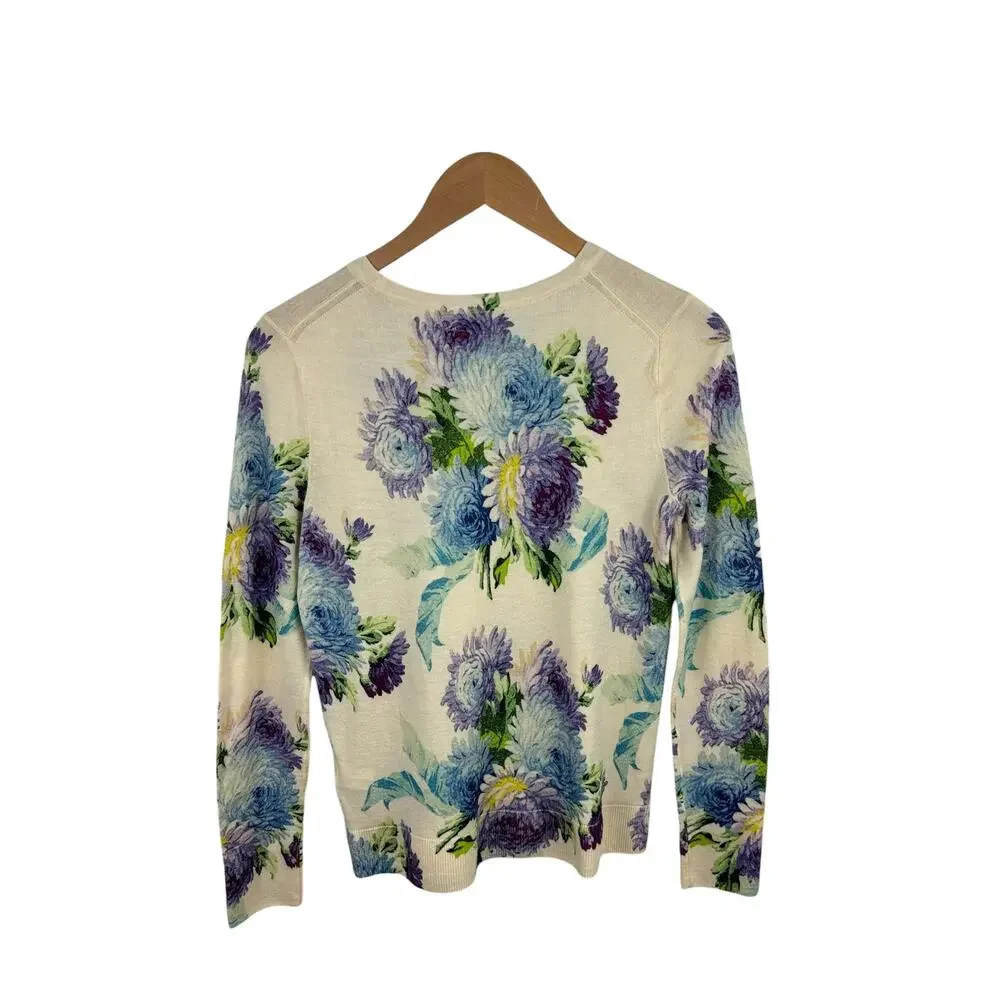 J. Crew Margot Merino Wool Sweater in Vintage Floral